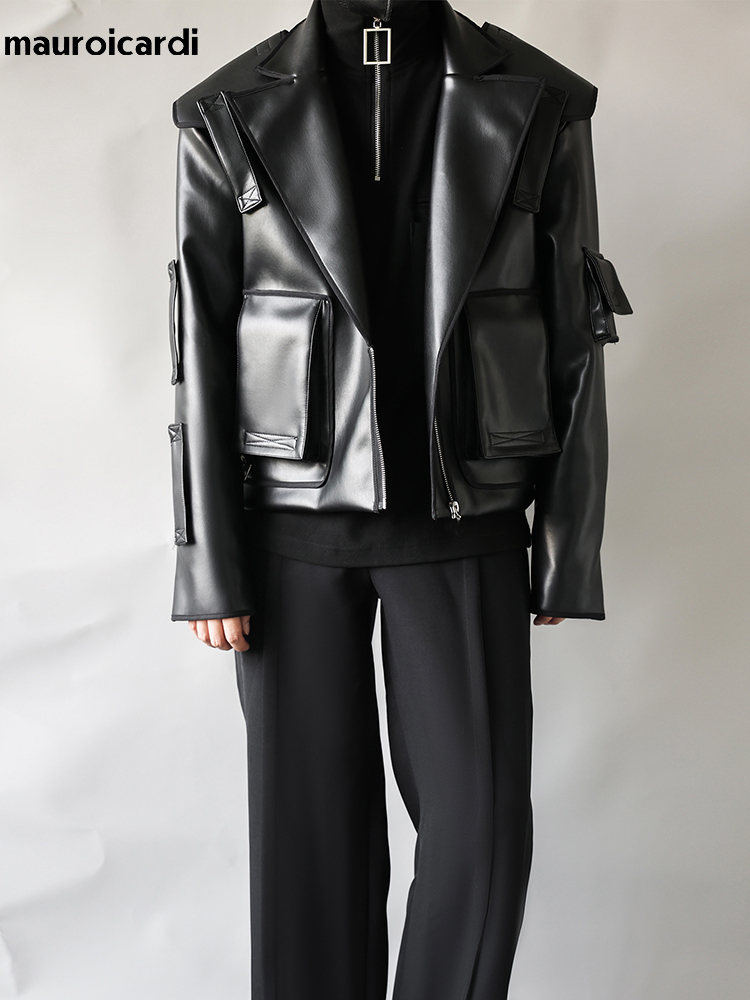 Street Fashion Runway - Mauroicardi bahar sonbahar serin boy kısa