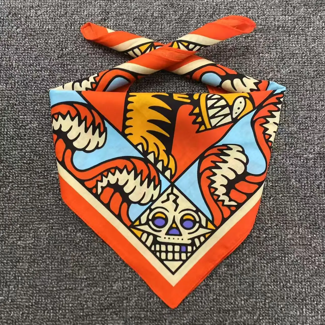 Street Fashion Dance - Dijital Baskılı Retro Bandana Hip-Hop Sokak