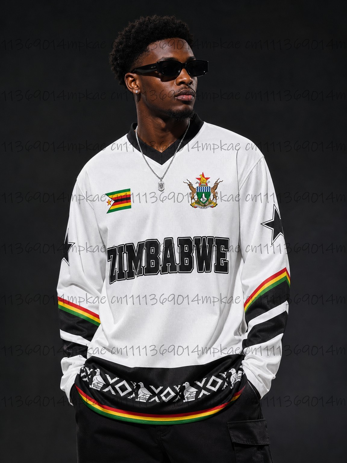 Street Fashion Style - Sonbahar Zimbabve Etnik Sokak Stili Baskılı