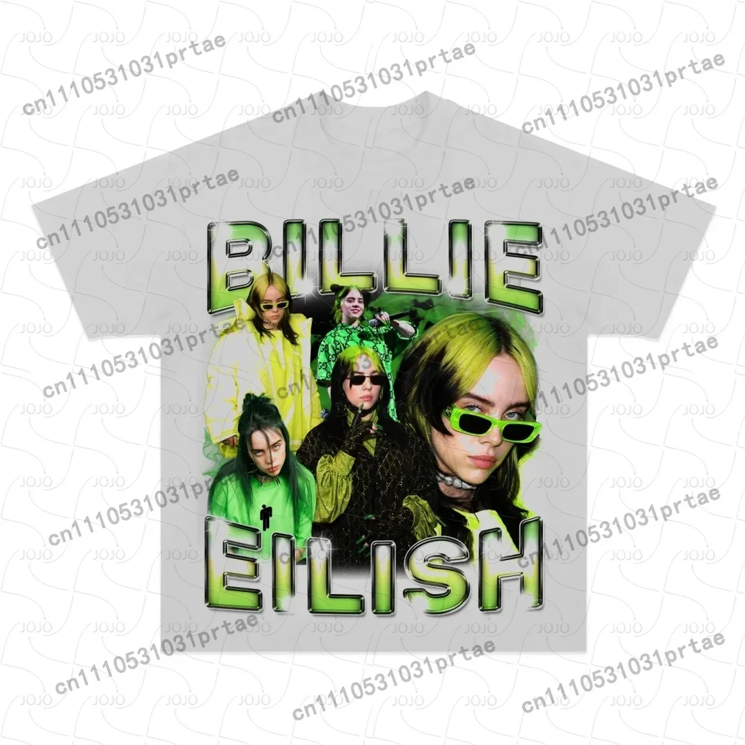 Billie Eilish Retro Desenli Ti - Street Fashion Men 2025 incelemesi ve fiyatı