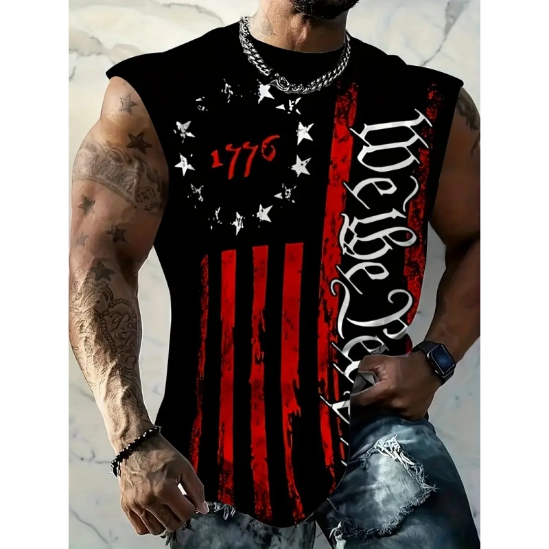3D Baskı Amerikan Bayrağı Tank - Street Fashion Usa incelemesi ve fiyatı