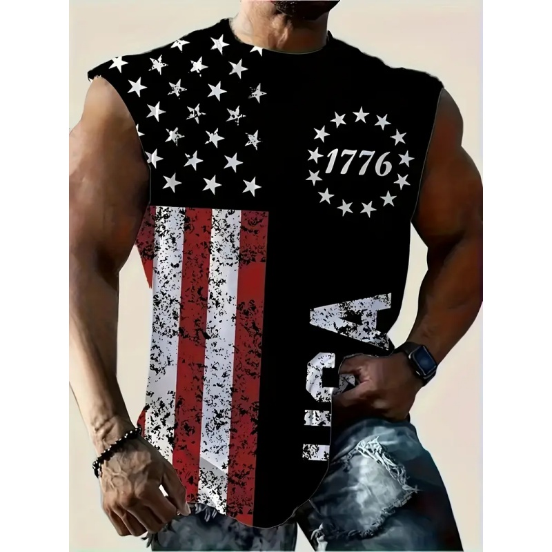 3D Baskı Amerikan Bayrağı Tank - Street Fashion Usa incelemesi ve fiyatı