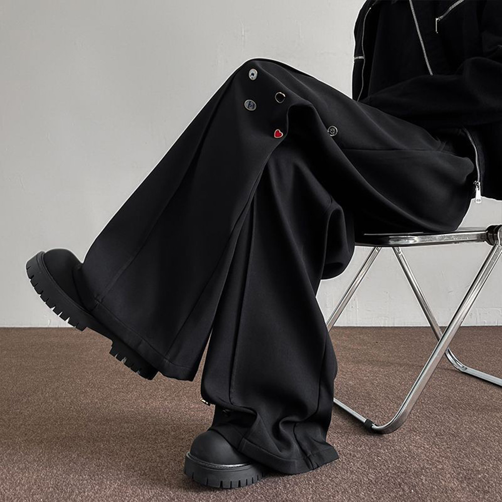 Erkek Pantolon Düğme Dekorasyo - Street Fashion Men 2025 incelemesi ve fiyatı