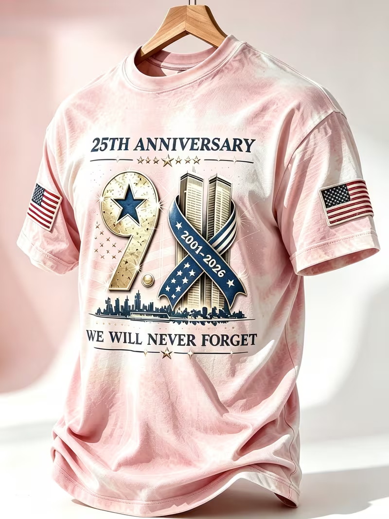 911 25. Yıldönümü Erkek Tişört - Street Fashion Usa incelemesi ve fiyatı