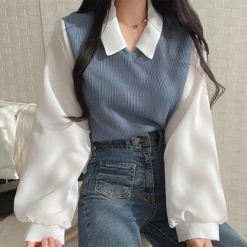 Yaz Bluz Kadın Kore Tarzı Yanl - Street Fashion Korea incelemesi ve fiyatı
