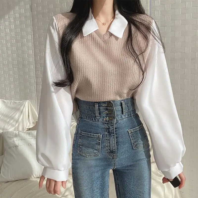 Yaz Bluz Kadın Kore Tarzı Yanl - Street Fashion Korea incelemesi ve fiyatı