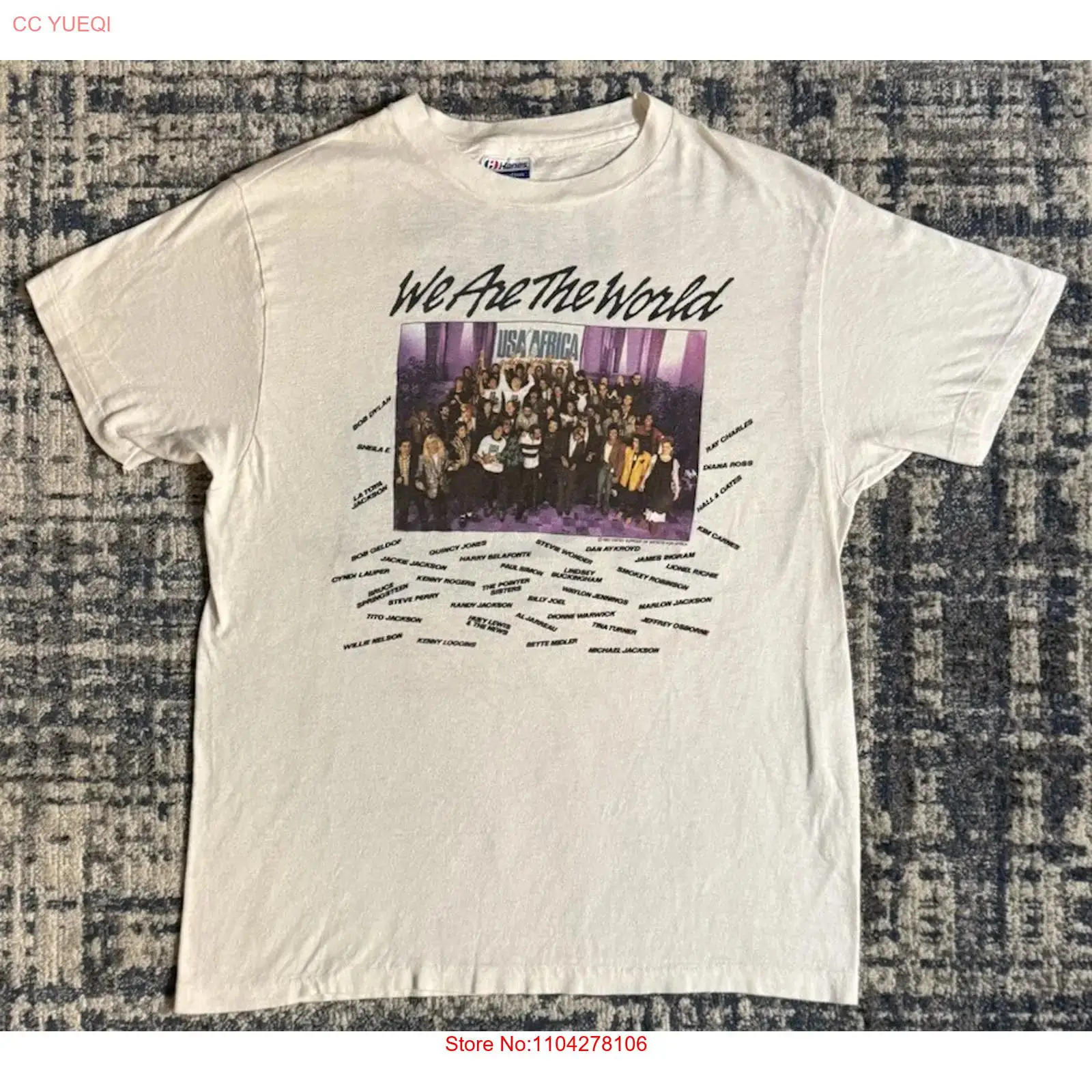 Vintage 1985 We Are The World  - Street Fashion Usa incelemesi ve fiyatı