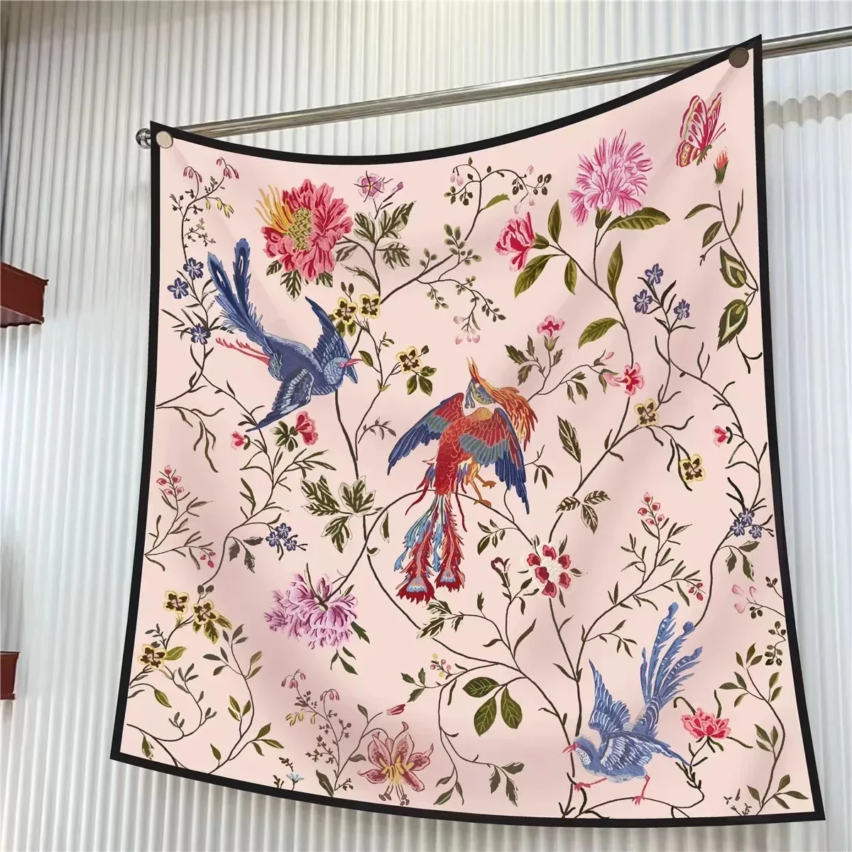 90cm Fransız Çiçekli Kuş Eşarp - French Street Fashion incelemesi ve fiyatı